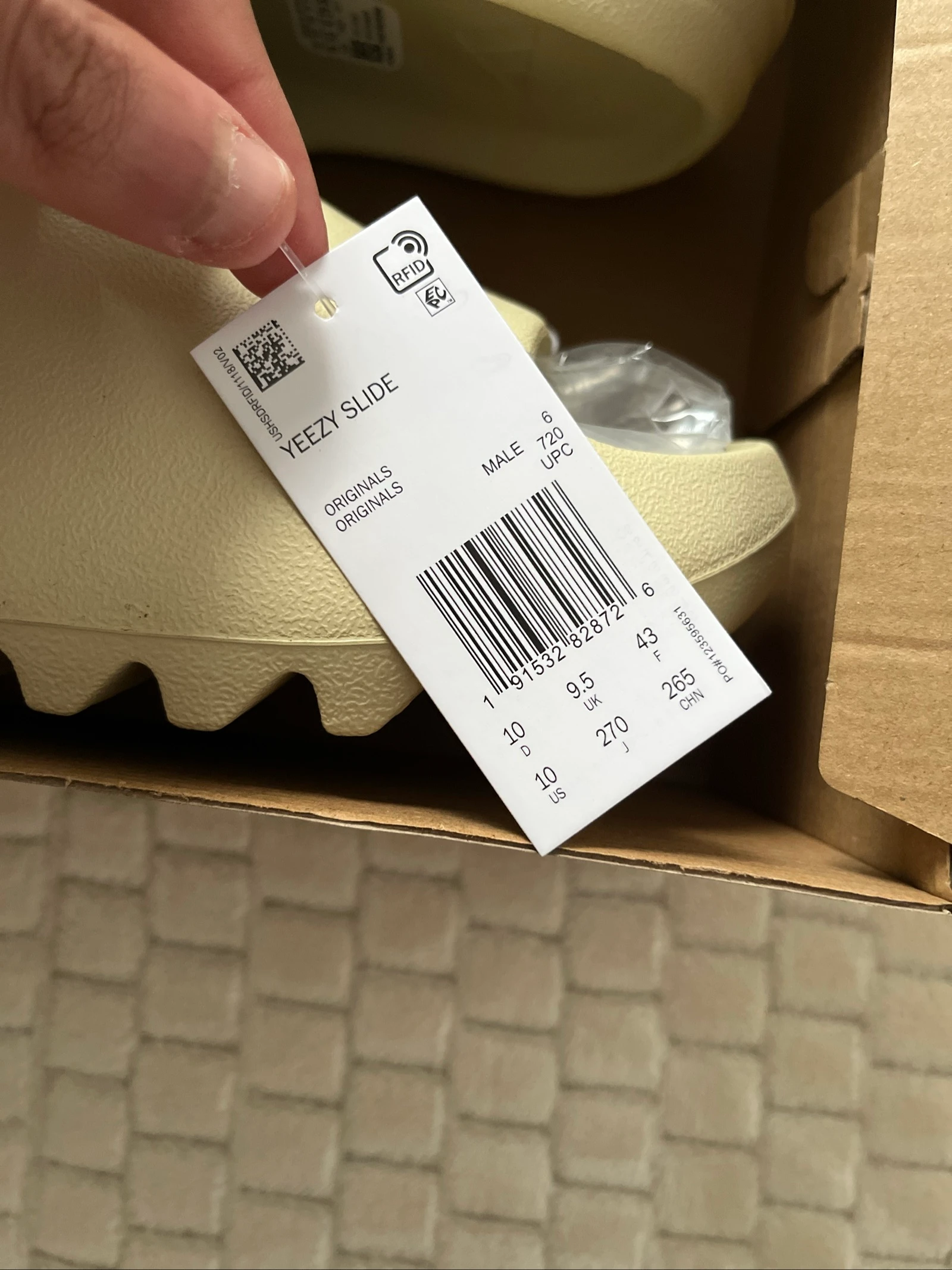 Adidas Yeezy Slide "Bone" – Taille 43 – photo 3